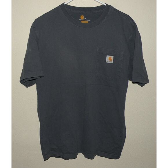 Carhartt Original Fit Men’s Medium SS Pocket T Shirt Gray K87 BLS 100% Cotton - Picture 1 of 3